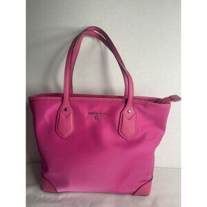 Michael Kors Hot Pink‎ Eva Light Weight Nylon Leather Medium Tote, NWOT